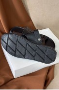Сандалии мужские  -уценка, цвет черно-коричневый, 214R75-U - фото № 4