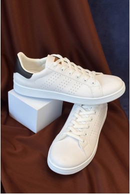 Кеди чоловічі, колір біло-чорний, 248RR227