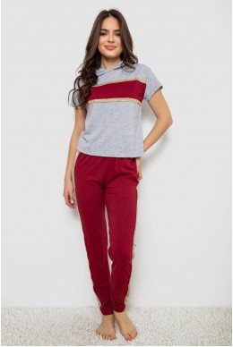 Піжама жіноча  -уцінка, колір сірий, 243R1488-013-U-1