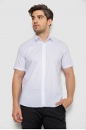 Рубашка мужская однотонная  -уценка, цвет белый, 214R830-U-6 - фото № 0