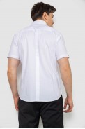 Рубашка мужская однотонная  -уценка, цвет белый, 214R830-U-6 - фото № 3