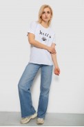 Футболка женская с принтом, цвет белый, 244R2005 - фото № 1