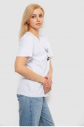 Футболка женская с принтом, цвет белый, 244R2005 - фото № 2