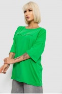 Футболка жіноча з принтом, колір зелений, 244R2020 - фото № 2
