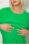 Футболка жіноча з принтом, колір зелений, 244R2020 - фото № 4