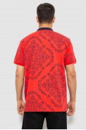 Поло мужское с принтом, цвет красный, 244R7507 - фото № 3