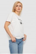 Футболка женская с принтом, цвет молочный, 244R2005 - фото № 2