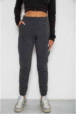 Спортивні штани жіночі на флісі  -уцінка, колір сірий, 238R57828-1-U-4