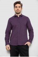 Рубашка мужская с принтом, цвет фиолетовый, 186R6917-9 - фото № 0