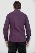 Рубашка мужская с принтом, цвет фиолетовый, 186R6917-9 - фото № 3