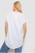 Футболка жіноча з принтом, колір білий, 244R2415 - фото № 3
