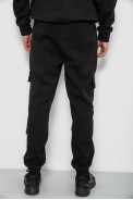 Спортивні штани чоловічі на флісі, колір чорний, 129RA9997 - фото № 3