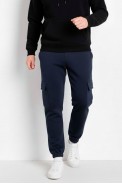 Спортивные штаны мужские на флисе, цвет синий, 129RA9997 - фото № 0
