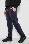 Спортивні штани чоловічі на флісі, колір синій, 129RA9997 - фото № 2