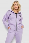 Спортивный костюм женский на флисе на молнии  -уценка, цвет сиреневый, 247R1060-U-100 - фото № 1