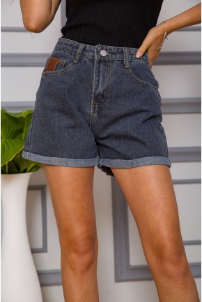 Женские джинсовые шорты свободного кроя цвет Синий 131R1810-1