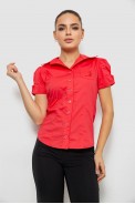 Сорочка жіноча однотонна, колір темно-кораловий, 230R070 - фото № 0