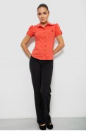 Сорочка жіноча однотонна, колір кораловий, 230R070 - фото № 1