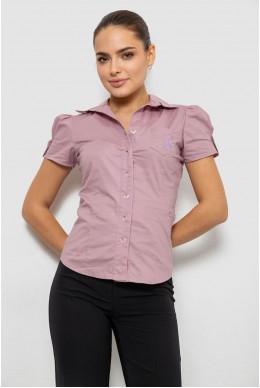 Рубашка женская однотонная, цвет пудровый, 230R070