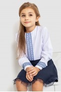 Блузка ошатна для дівчаток  -уцінка, колір біло-синій, 172R204-1-U - фото № 3