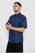 Рубашка мужская джинсовая, цвет синий, 129RT-16 - фото № 2