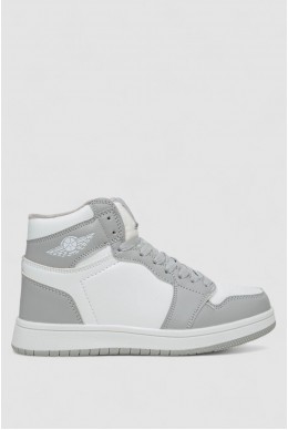 Кроссовки женские зимние на меху 48RHB470-14, цвет Бело-серый