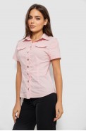 Сорочка жіноча однотонна  -уцінка, колір світло-рожевий, 230R068-1-U-329 - фото № 2