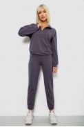 Спортивный костюм женский однотонный, цвет серый, 244R1069AG - фото № 0