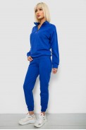 Спортивный костюм женский однотонный, цвет синий, 244R1069AG оптом - фото № 2