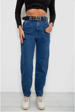 Джинсы женские однотонные Balon, цвет синий, 244R001156