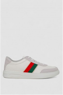 Кеди чоловічі на шнурках  -уцінка, колір біло-сірий, 248R151-4-U-1