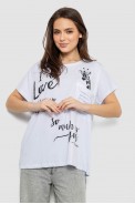 Футболка женская с принтом, цвет белый, 244R3011 - фото № 0