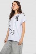 Футболка женская с принтом, цвет белый, 244R3011 - фото № 2