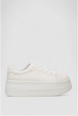 Кроссовки женские демисезонные на платформе, цвет белый, 243R2024-17