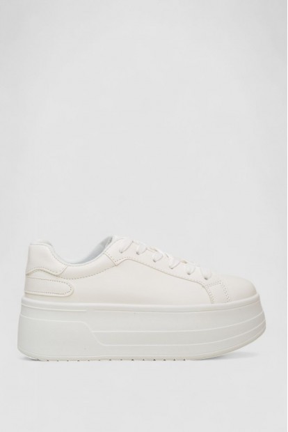 Кроссовки женские демисезонные на платформе, цвет белый, 243R2024-17