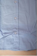 Рубашка мужская однотонная с принтом  -уценка, цвет голубой, 186R6918-3-U-1 - фото № 5