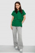 Футболка жіноча з принтом, колір зелений, 244R3011 оптом - фото № 1