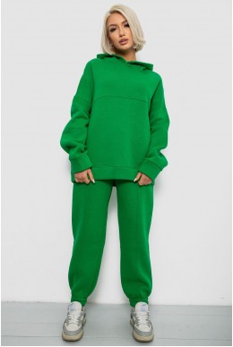 Спортивный костюм женский на флисе, цвет зеленый, 247R2022-5