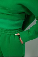 Спортивный костюм женский на флисе, цвет зеленый, 247R2022-5 - фото № 4