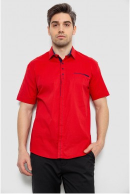 Мужская рубашка с принтом, цвет красный, 186R7027