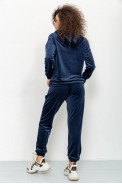 Спорт костюм жіночий велюровий, колір темно-синій, 177R022