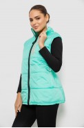 Жилет женский демисезонный, цвет мятный, 257R95 - фото № 2