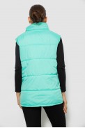 Жилет женский демисезонный, цвет мятный, 257R95 - фото № 3