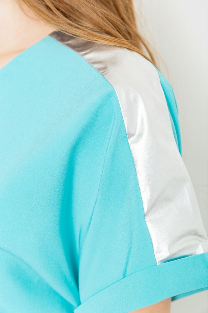 Купить Блуза повседневная, цвет мятный, 230R101-2 - Фото №5