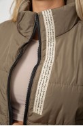 Жилет жіночий демісезонний, колір хакі, 257R95 - фото № 4