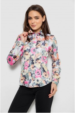 Сорочка з квітковим принтом, колір різноколір, 230R225