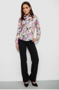 Рубашка c цветочным принтом, цвет разноцвет , 230R225 - фото № 1