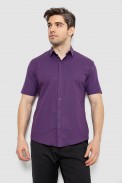 Рубашка мужская с принтом, цвет сливовый, 186R7338 оптом - фото № 0