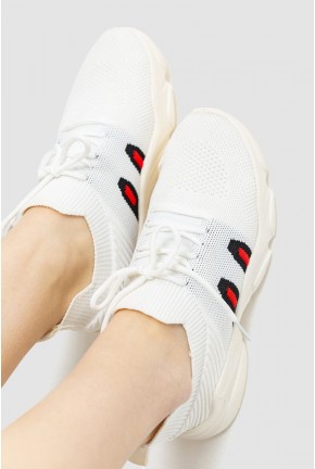 Кросівки жіночі текстильні, колір білий, 214R231