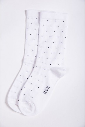 Жіночі шкарпетки білого кольору в горох 151R150